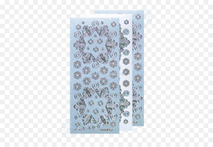 Christmas Stickers Pearl Blue Silver Snowflake - Mat Png,Silver Snowflake Png