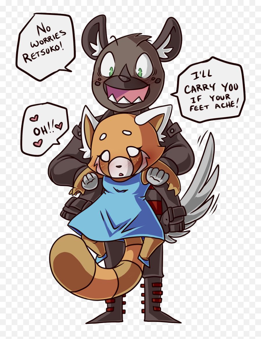 I Love Assassinscommissions Open - Furry Red Panda Feet Png,Aggretsuko Icon