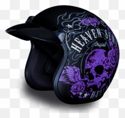Daytona Cruiser Heaven Sent Helmet - Purple Motorcycle png