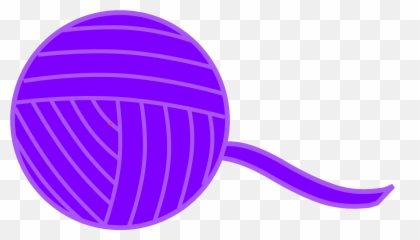Purple Ball Of Yarn Svg Clip Art - Vertical png