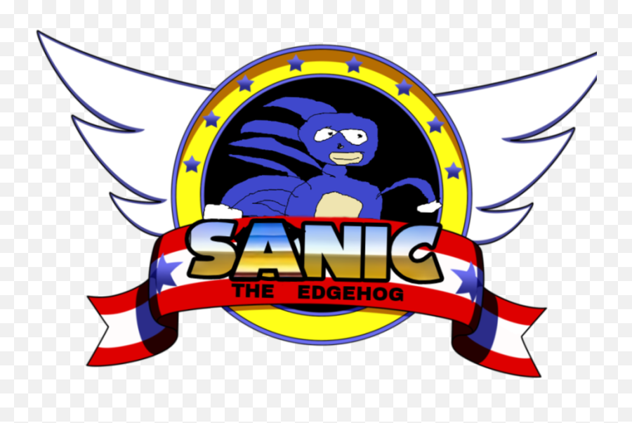 Sonic The Hedgehog Emblem Png Image - Sonic Logo Png Transparent,Sanic Png