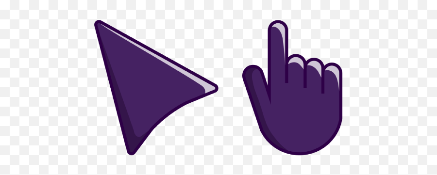 Dark Purple Cursor - Sign Language Png,Mouse Over Icon