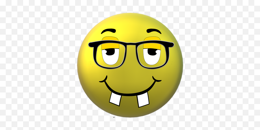 Smiley Glasses Nerd Incisor Intelligent - Free Image Intelligent Smiley Png,Nerd Glasses Icon