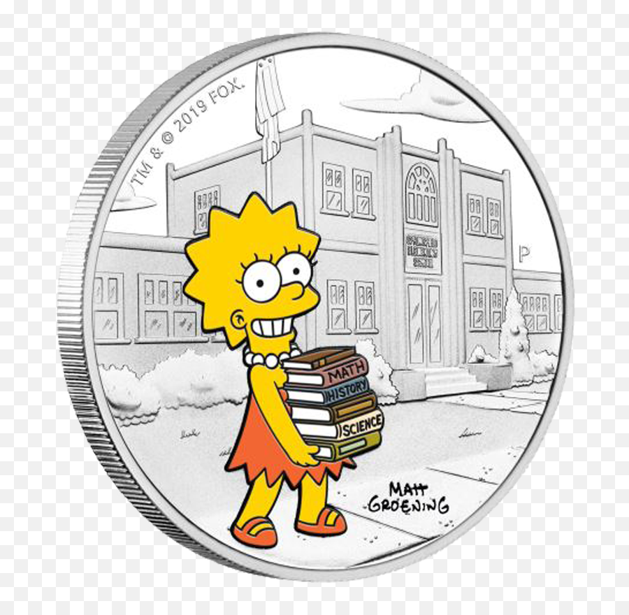 Lisa - Silver Coin Simpsons Png,Lisa Simpson Png