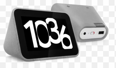 Lenovo Smart Clock With The Google Assistant Stylish 4 - Png