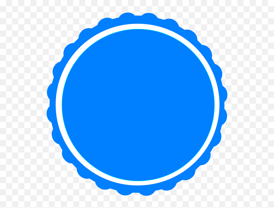 Circle Frame Png Clipart - Full Size Clipart 596299 Scallop Circle Art Png,Blue Frame Png