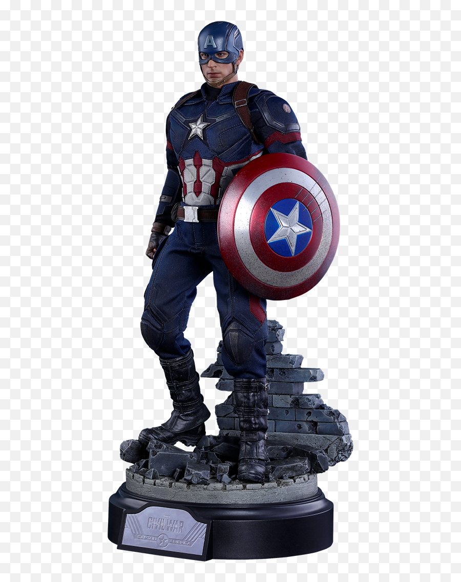 Marvel Captain America Battling Version Sixth Scale Figure B Png Capitan Logo