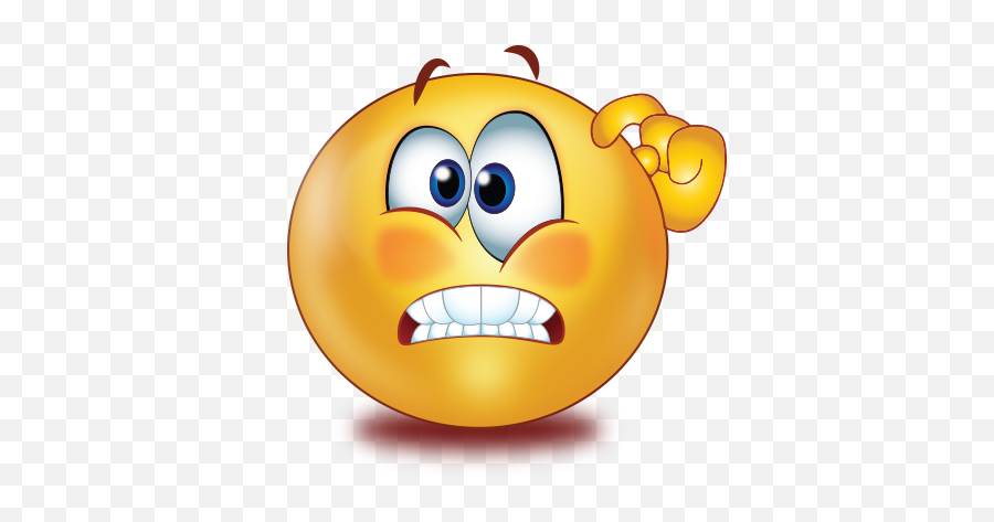 Confused Big Teeth Emoji - Confused Emoji Png,Happy Sad Icon