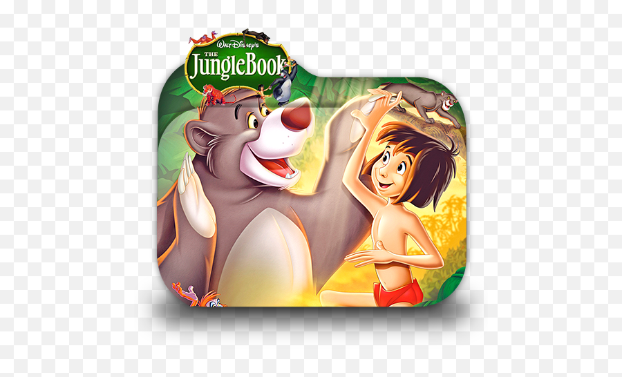 The Jungle Book Folder Icon 2016 - Designbust Jungle Book Cartoon Poster Png,Book Folder Icon