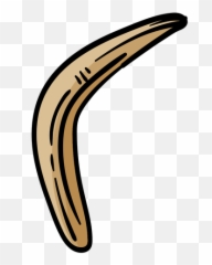 Transparent Png Svg Vector File - Bumerang De Australiavblanco Y Negro,Boomerang Png