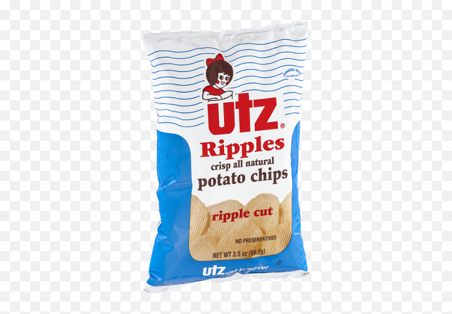 Utz Ripples Crisp All Natural Ripple Cut Potato Chips - Utz Potato Chip Girl Png,Ripples Png