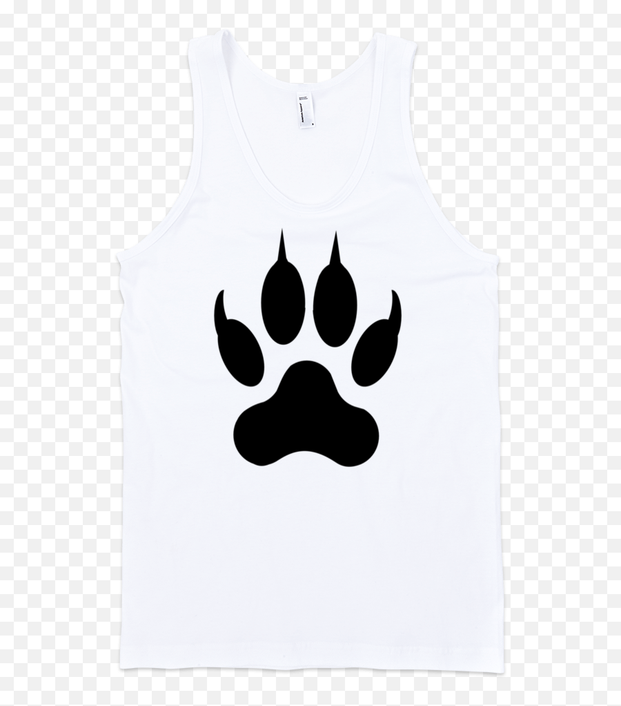 Download Wolf Fine Jersey Tank Top Unisex By Itee - Girl Clip Art Coyote Paw Print Png,Tank Transparent Background