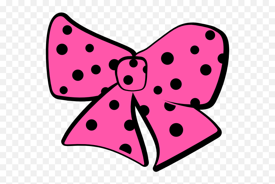 Bow Clip Art - Minnie Mouse Bow And Ribbon Png,Minnie Mouse Bow Png