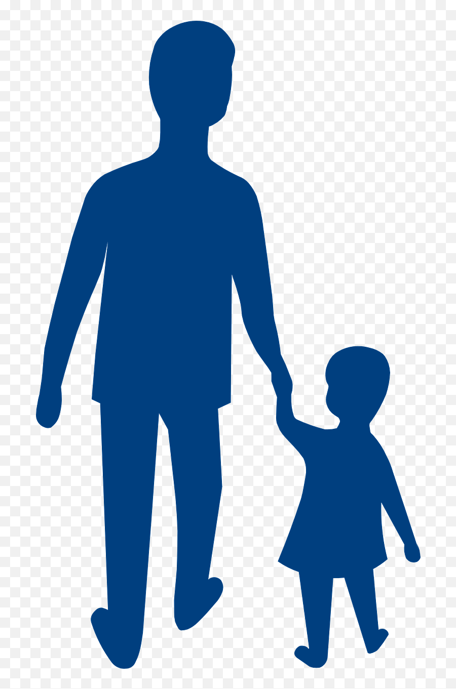 Father Child Silhouette - Free Vector Graphic On Pixabay Parent As Role Model Png,Family Walking Png