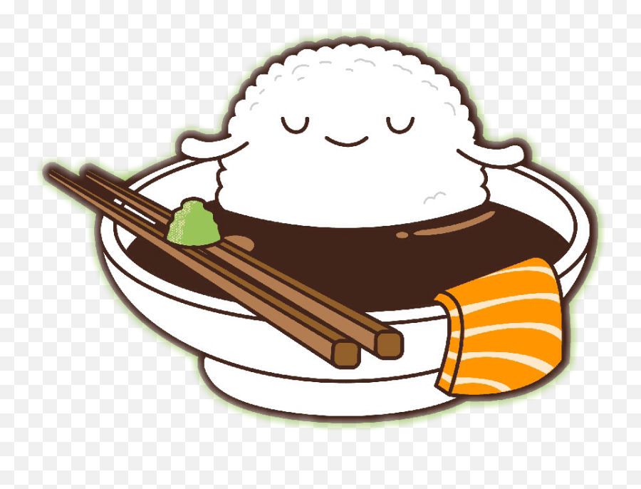 Sushi Kawaii Clipart - Cartoon Cute Food Sushi Png,Sushi Transparent