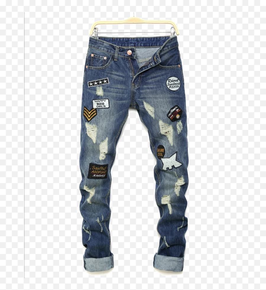 Biker Jeans Png Transparent Image - Jeans Pant New Look,Ripped Jeans Png