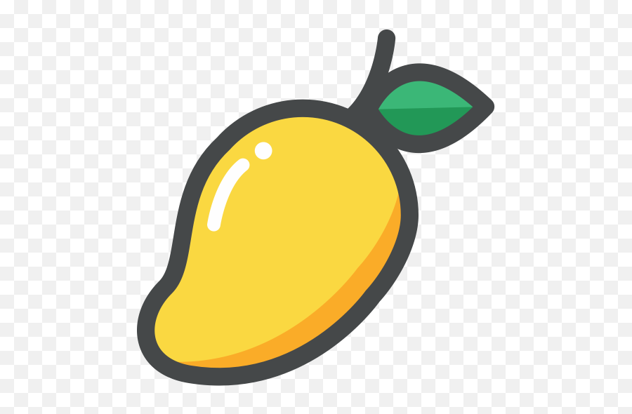 Cartoon Transparent Background Mango Clipart - Mango Icon Png,Mango Transparent Background