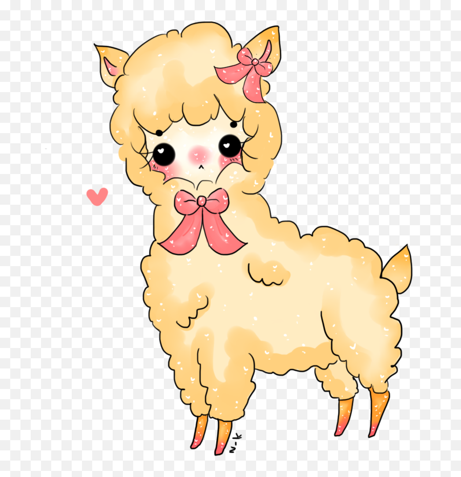 Download Hd Cute Cartoon Llama Png - Png Cute Lama,Llama Png
