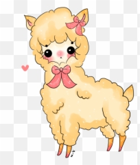 Download Hd Cute Cartoon Llama Png - Png Cute Lama,Llama Png