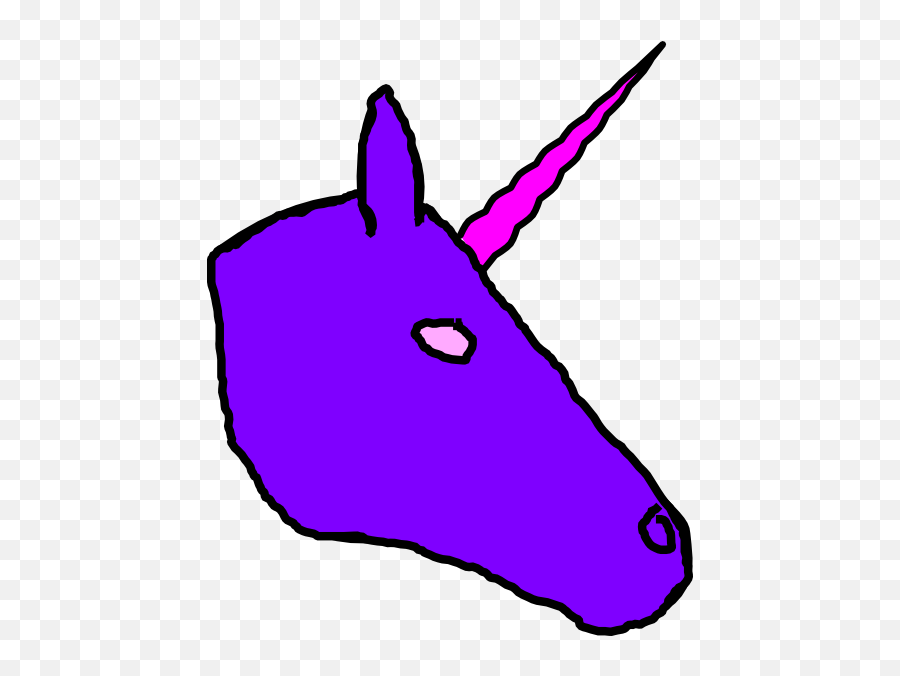 Purple Unicorn Head Art Full Size Png Download Seekpng - Clip Art,Unicorn Head Png