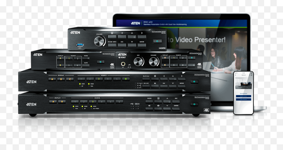 Aten Video Presentation Switches Vp Series Belgium - Aten Presentation Switcher Png,Transparent Blur Png