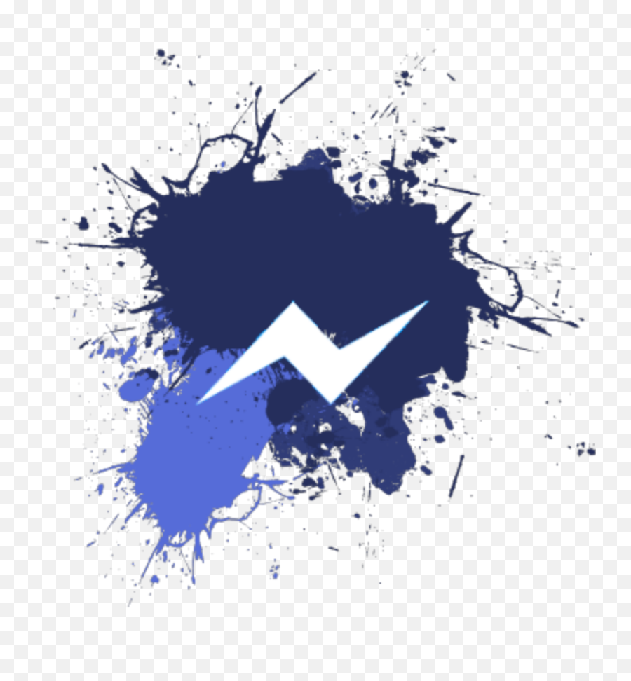 Messenger Social Logo Icon Mensajes Blue Sticker Edit - Graphic Design Png,Messenger Logo