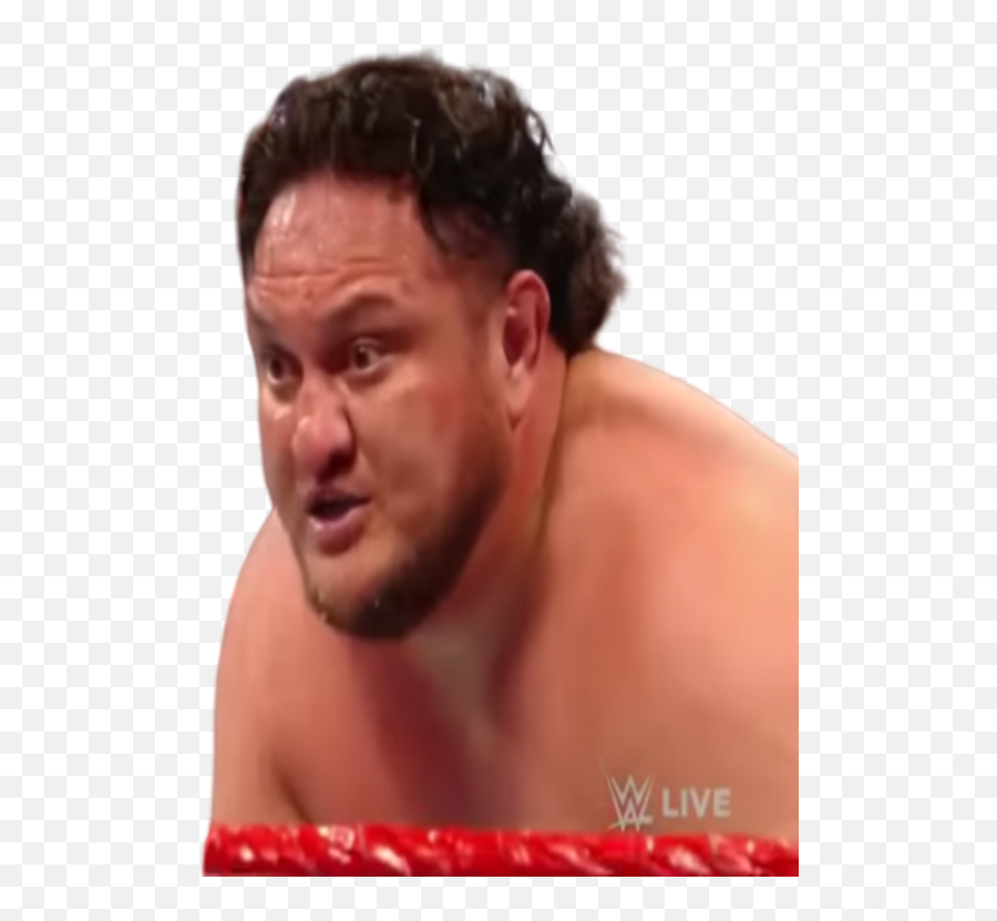 Sticker De Nope Sur Samoa Joe Wwe Catch Surpris Choque - Barechested Png,Samoa Joe Png