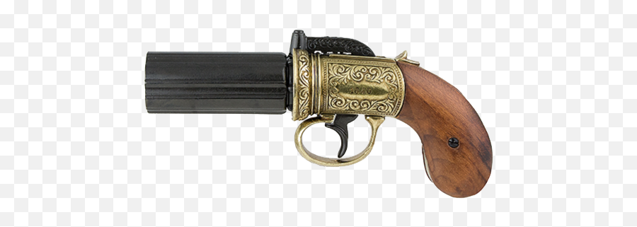 Joseph Smith Pepperbox Pistol Png Revolver