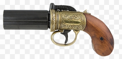 Joseph Smith Pepperbox Pistol Png Revolver