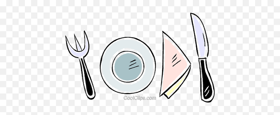 Place Setting Royalty Free Vector Clip Art Illustration - Clip Art Png,Place Setting Png