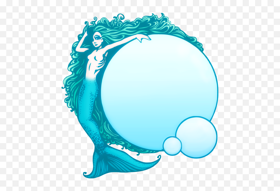 Download Free Mermaid Png Clipart - Mermaid Clipart Black And White,Mermaid Png