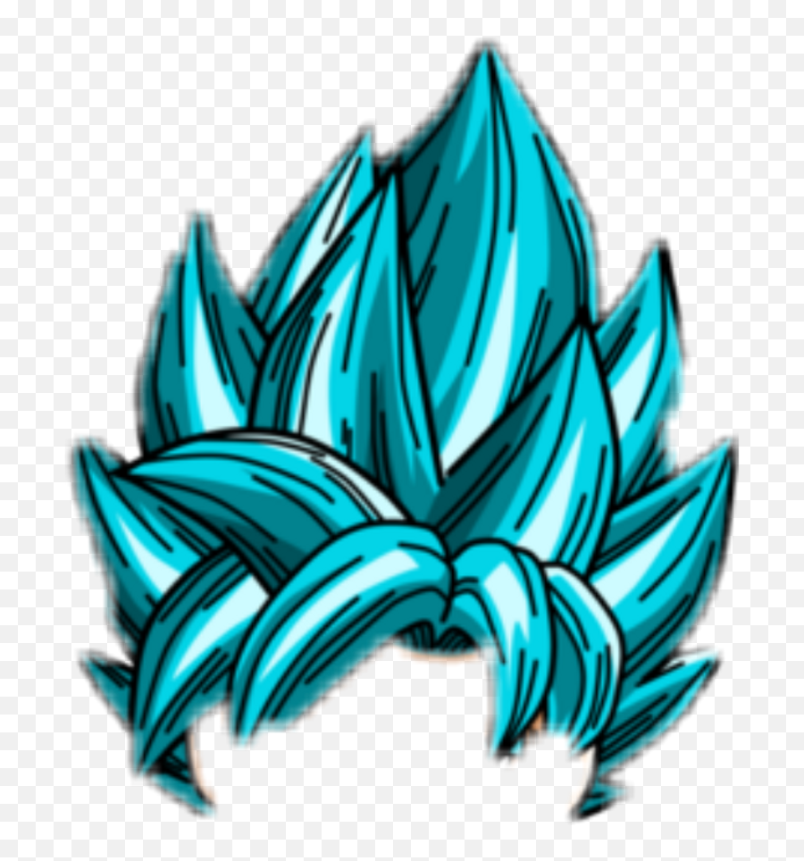 Goku Hair - Goku Ssjb Hair Full Size Png Download Seekpng Super Saiyan Blue Hair,Goku Hair Transparent