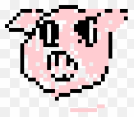 Pig - Crescent Moon Pixel Art Highresolution PNG Play Button Png