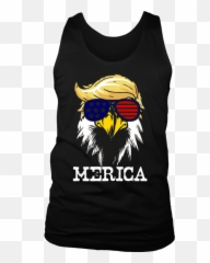 Usa - 4th Of July Eagle In Trump Hair Shirt For Independence Png,Trump Hair Png