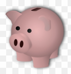 Piggy Bank Transparent Background - Piggy Bank Clipart Clear Background Png,Piggy Bank Transparent Background