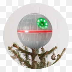 Star Wars Death Tree Topper - This Is What I Want Christmas Tree Png,Death Star Transparent