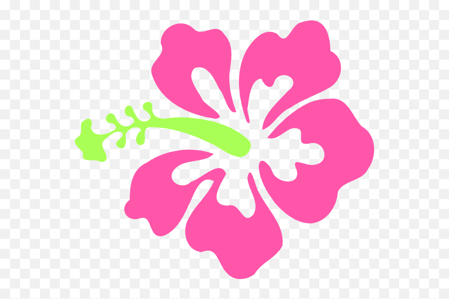 Pink Hibiscus Flower Clipart Freeuse - Hibiscus Flower Transparent Background Clipart Png,Hibiscus Flower Png