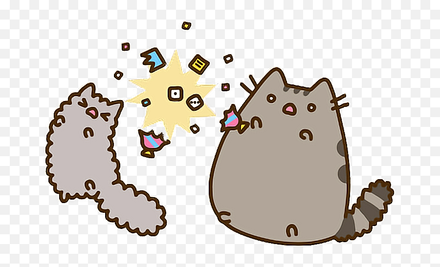 Happy New Year Clipart Png - Cat Clip Art Happy New Year Pusheen Happy New Year,Pusheen Transparent