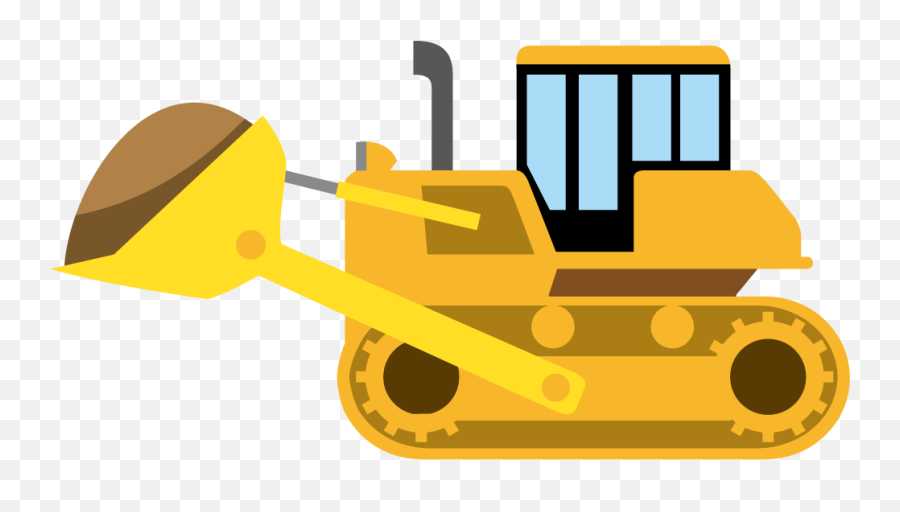 Cat Clipart Bulldozer - Bulldozer Construction Truck Png,Bulldozer Png