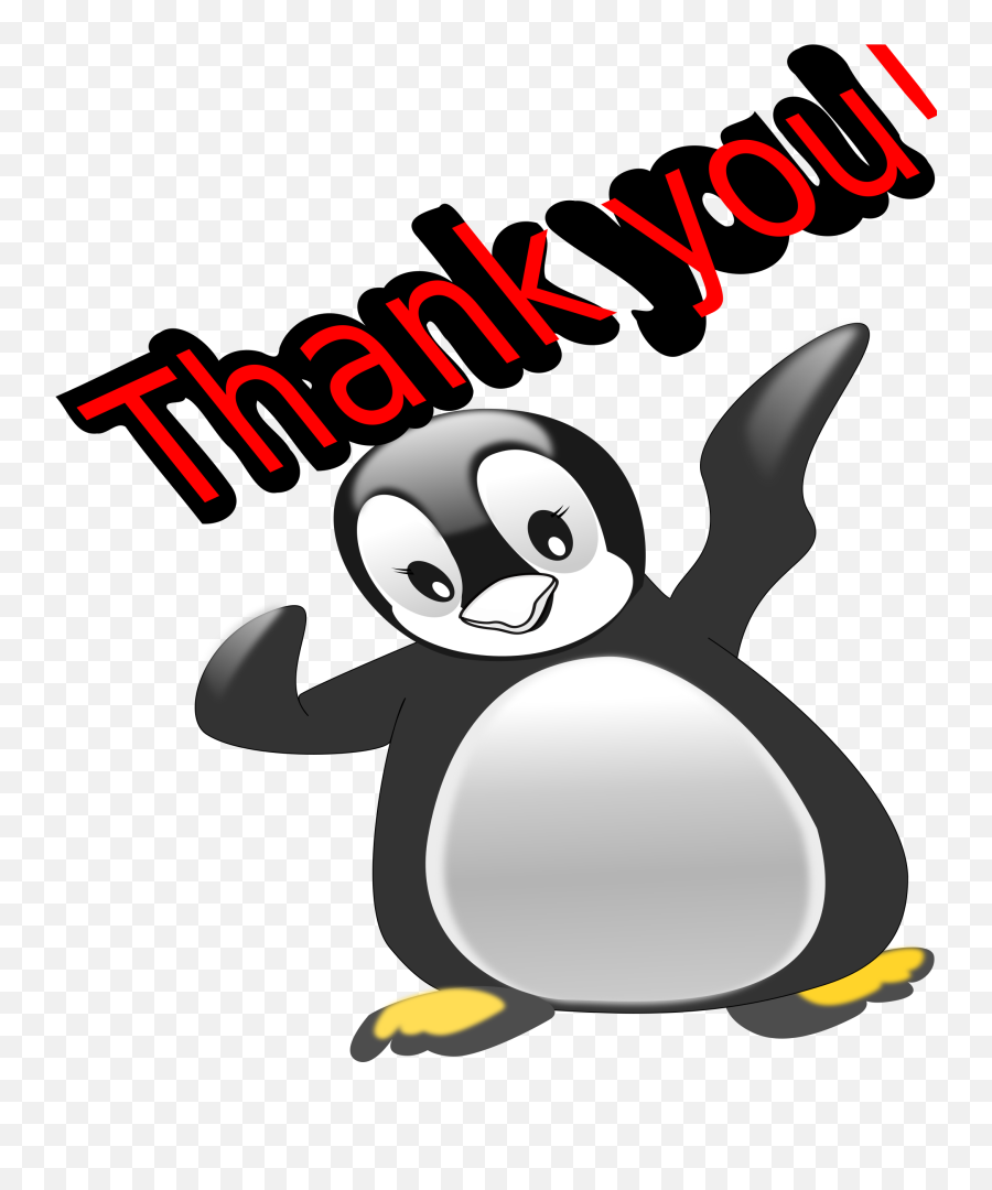 Download Clip Library Thank You Penguin Big Image - Png Transparent Clipart Thank You,Penguin Transparent