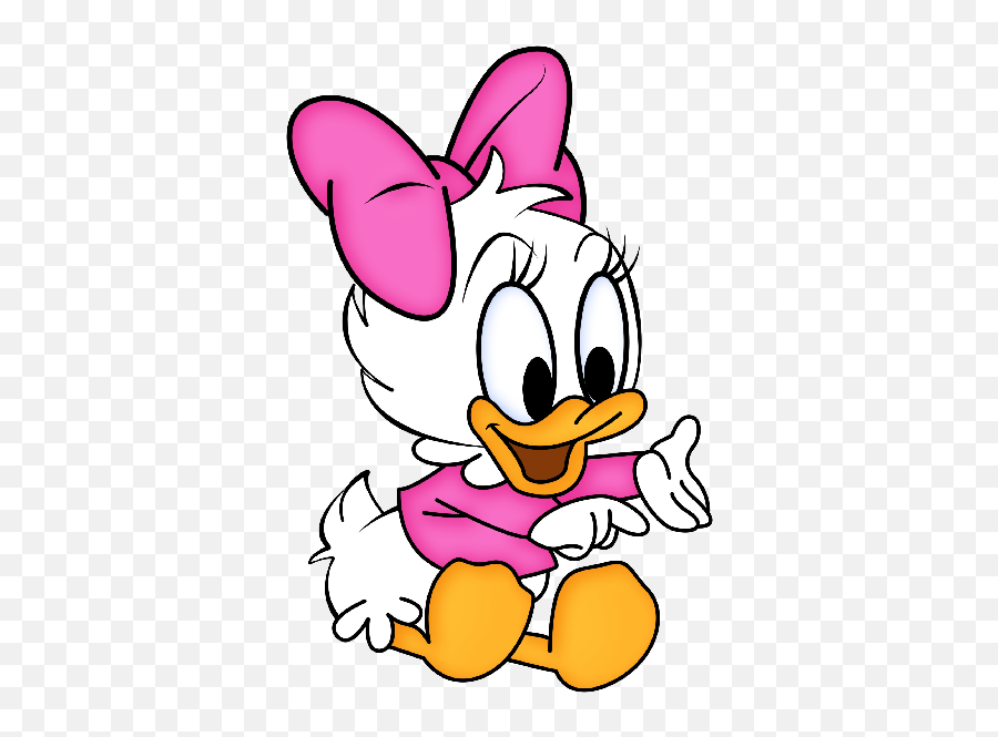 Large Disney Clipart - Baby Daisy Duck 600x600 Png Cute Daisy Duck Drawing,Transparent Disney
