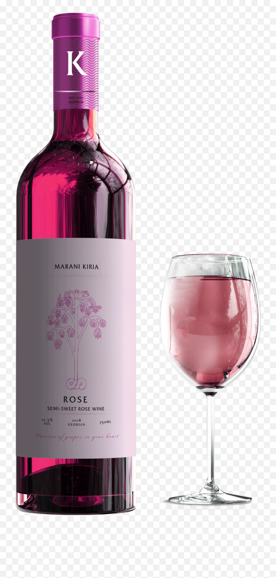 Rose Wine - Rose Grape Wine Png,Bottle Of Wine Png