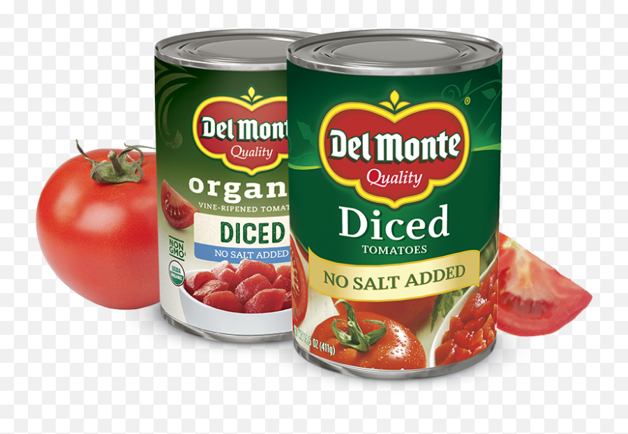 Tomatoes Del Monte Foods Inc - Del Monte Diced Tomatoes Png,Tomato Transparent Background