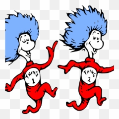 Thing 2 Cat In The Hat Png - Things