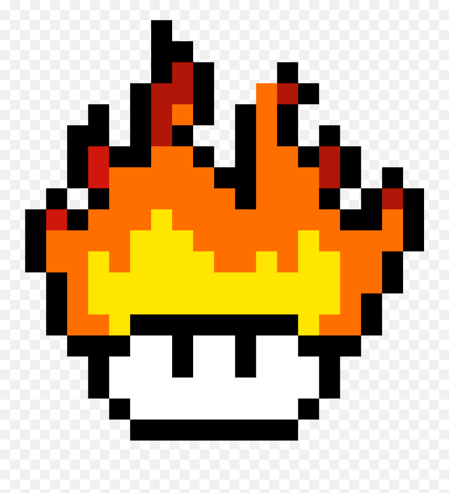 Fire Boi Pixel Art Maker - Fire Mushroom Pixel Art Png,Boi Png