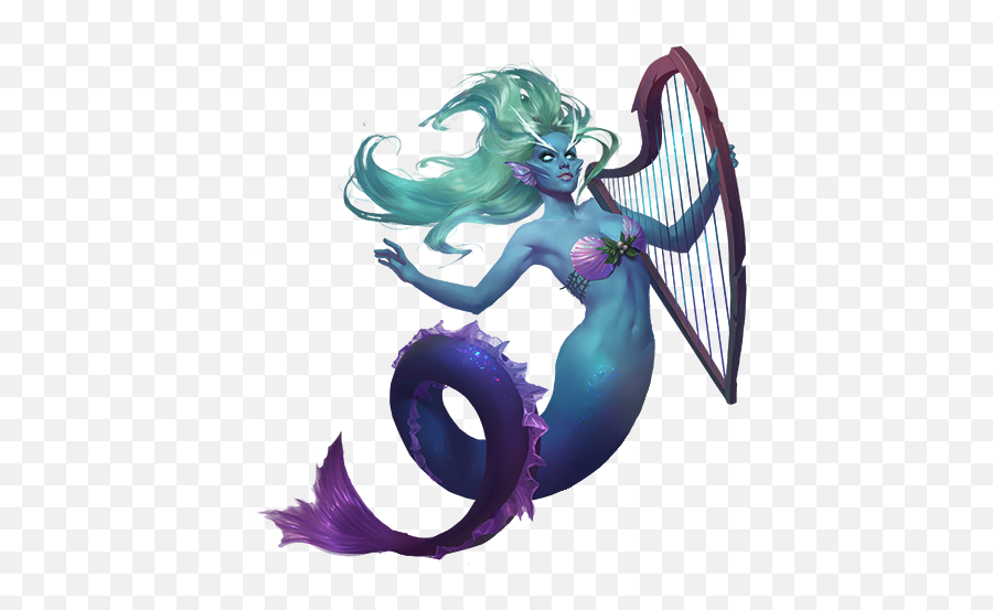 Siren Legendary Creature Mermaid Clip Art - Creatures Png Mermaid Mythical Creature Clipart,Creature Png