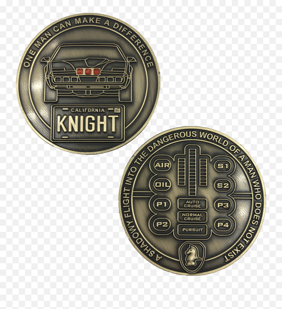 Knight Rider Prototype Mold Challenge Coins Hobbydb - Marco Zero Square Png,Knight Rider Logo