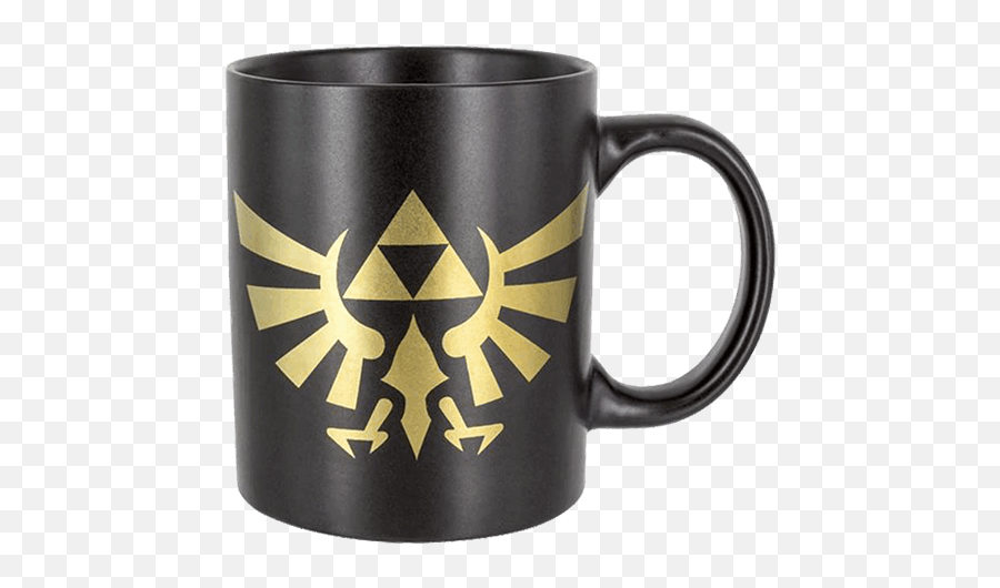 Zelda Legend Logo Ceramic Thermal Cup Arcade Game Link - Legend Of Zelda Mug Png,Triforce Logo