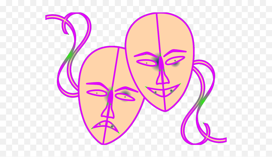 Theatre Masks Png Svg Clip Art For Web - Teatros En Dibujos Animados,Theatre Masks Png