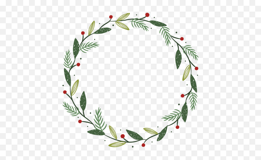 Transparent Png Svg Vector File - Simple Christmas Wreath Svg,Christmas Wreath Vector Png
